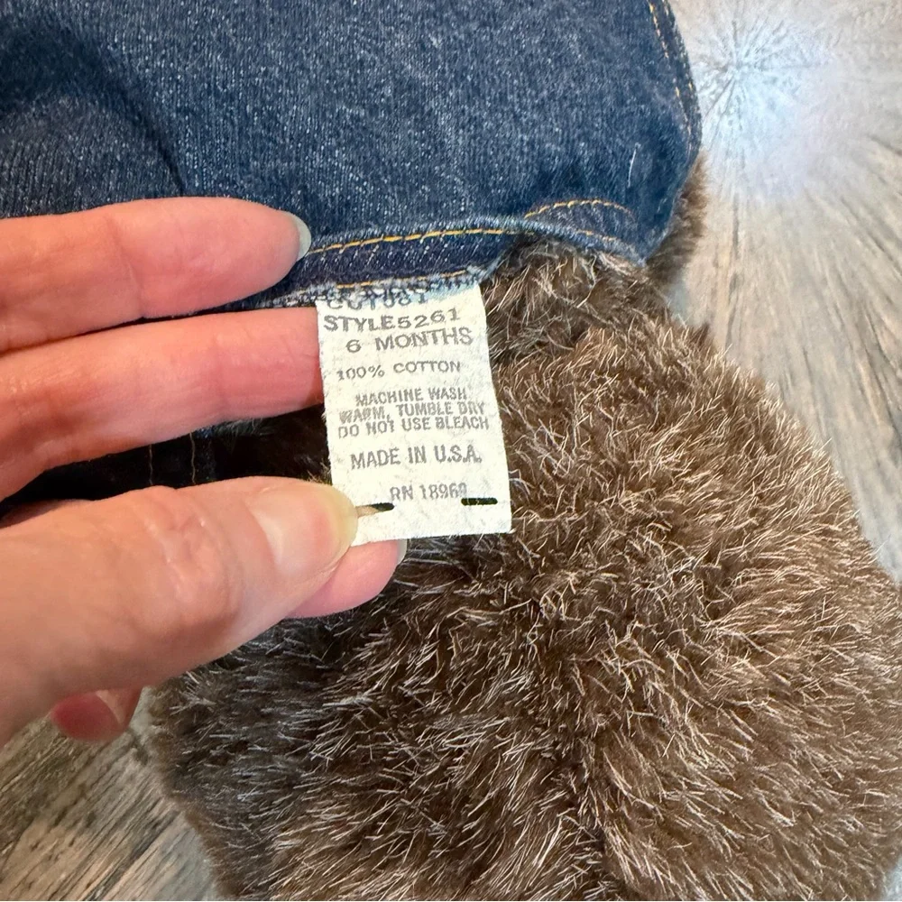 Vintage Rodeo Drive Beverly Hills Teddy Bear w/‎ Denim Vest 18” Plush Souvenir